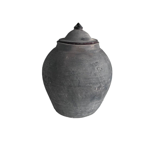 Village Jar w/ Lid